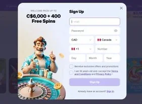 Goodman casino registration and create account